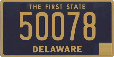 DE license plate 50078