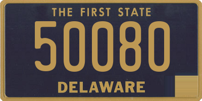 DE license plate 50080