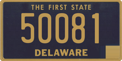 DE license plate 50081