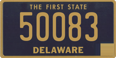 DE license plate 50083