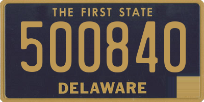 DE license plate 500840