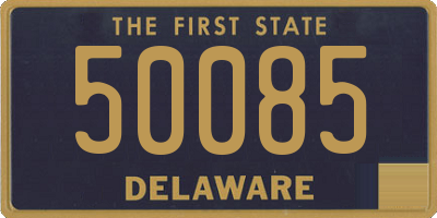 DE license plate 50085