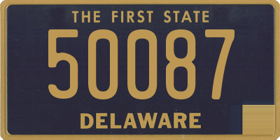 DE license plate 50087