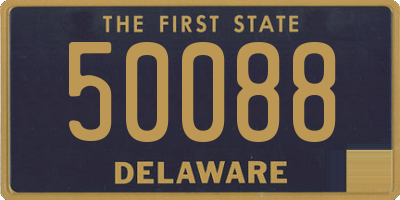 DE license plate 50088