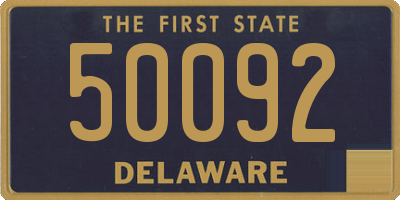 DE license plate 50092