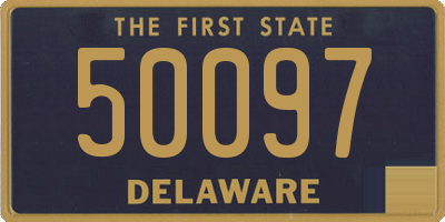 DE license plate 50097