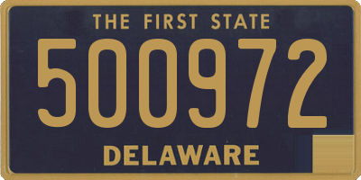 DE license plate 500972