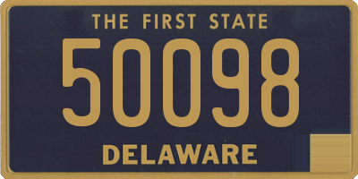 DE license plate 50098