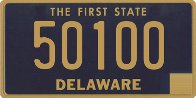 DE license plate 50100