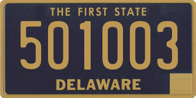 DE license plate 501003