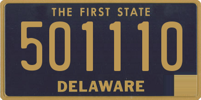 DE license plate 501110
