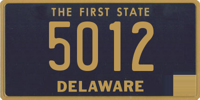 DE license plate 5012