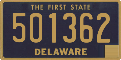 DE license plate 501362