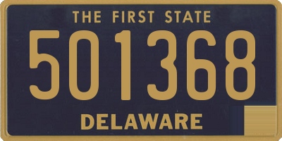 DE license plate 501368