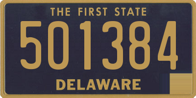 DE license plate 501384