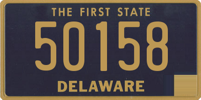 DE license plate 50158