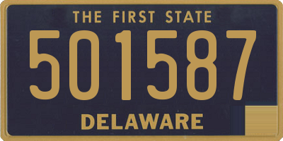 DE license plate 501587