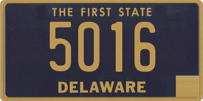 DE license plate 5016