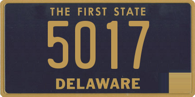 DE license plate 5017