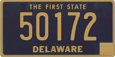 DE license plate 50172