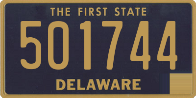 DE license plate 501744