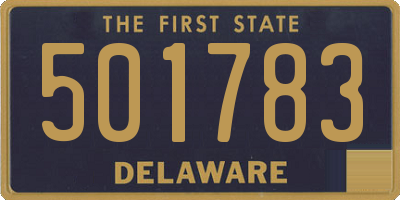 DE license plate 501783