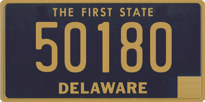 DE license plate 50180