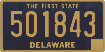 DE license plate 501843
