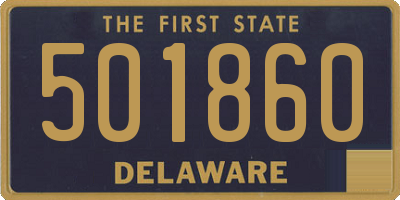 DE license plate 501860