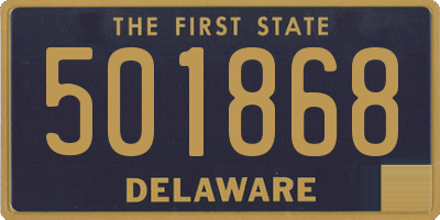 DE license plate 501868