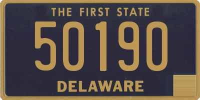 DE license plate 50190