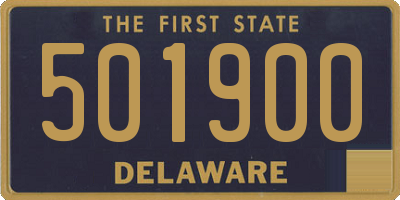 DE license plate 501900