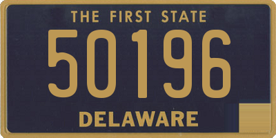 DE license plate 50196