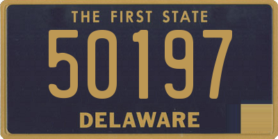 DE license plate 50197