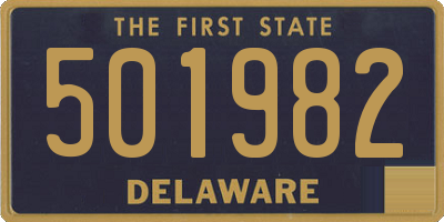 DE license plate 501982
