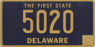 DE license plate 5020