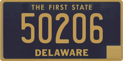 DE license plate 50206