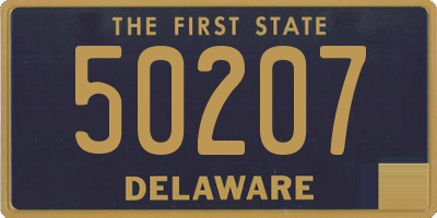 DE license plate 50207