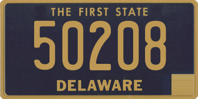 DE license plate 50208