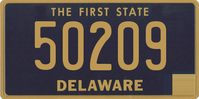 DE license plate 50209