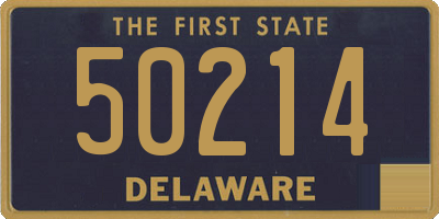 DE license plate 50214