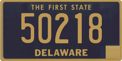 DE license plate 50218