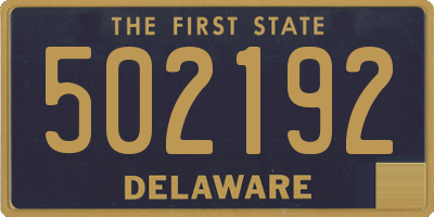 DE license plate 502192
