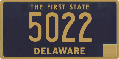 DE license plate 5022