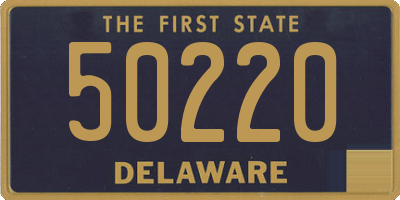 DE license plate 50220
