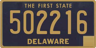 DE license plate 502216
