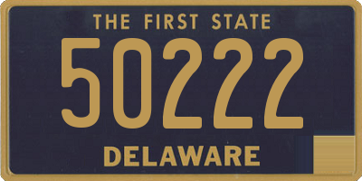 DE license plate 50222