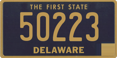DE license plate 50223