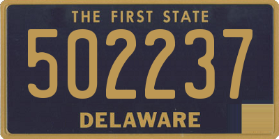 DE license plate 502237