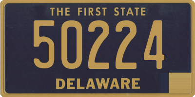 DE license plate 50224